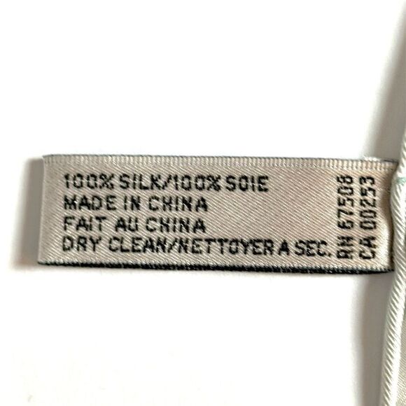 Lulu Guinness Silk Scarf “Life is a Bed of Roses” Black Floral Print Hand Rolled - Picture 13 of 13